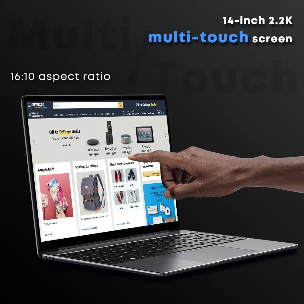 CHUWI 14.1 Inch Touchscreen Laptop, Intel N5100 Quad Core, 8GB 256GB SSD, Win 11