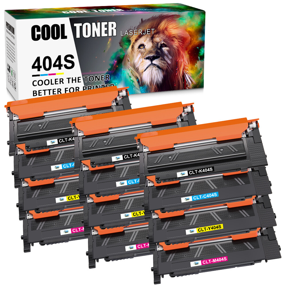 12 Toner for Samsung CLT-K404S CLT-C404S CLT-M404S CLT-Y404S Xpress C430W C480FW