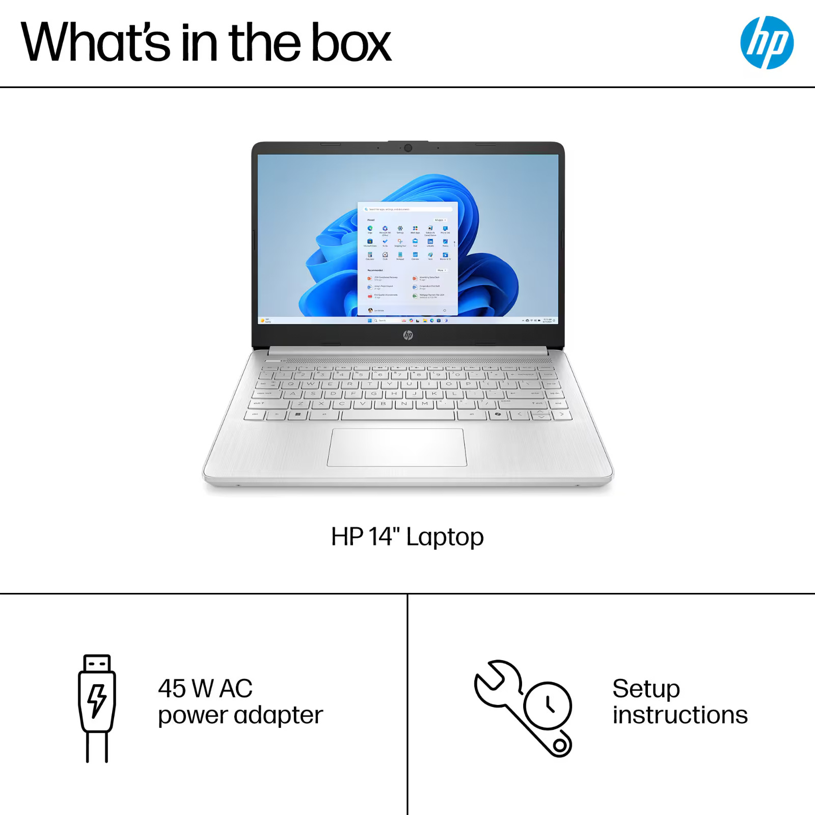 HP Laptop Computer 14″, Intel N150, 8GB RAM + 628GB Storage, Windows 11 Pro