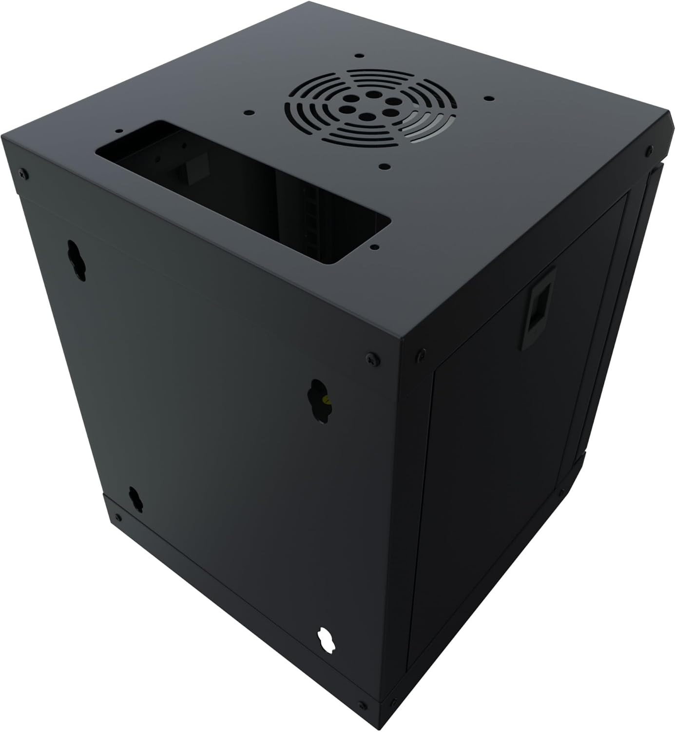 10 Inch Mini Network Rack Cabinet – 6U Vented W/Glass Door – 9 in Depth – Server