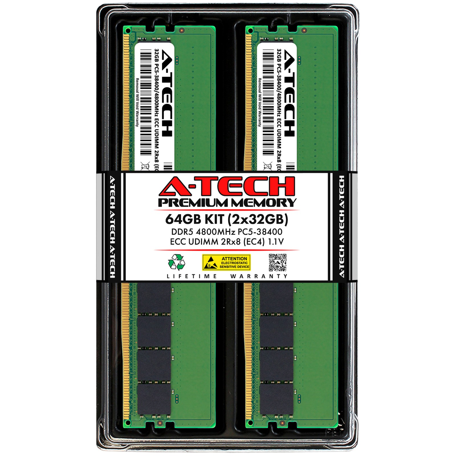 64GB 2x32GB PC5-4800 EC4 UDIMM Supermicro H13SAE-MF X13SCL-IF Memory RAM