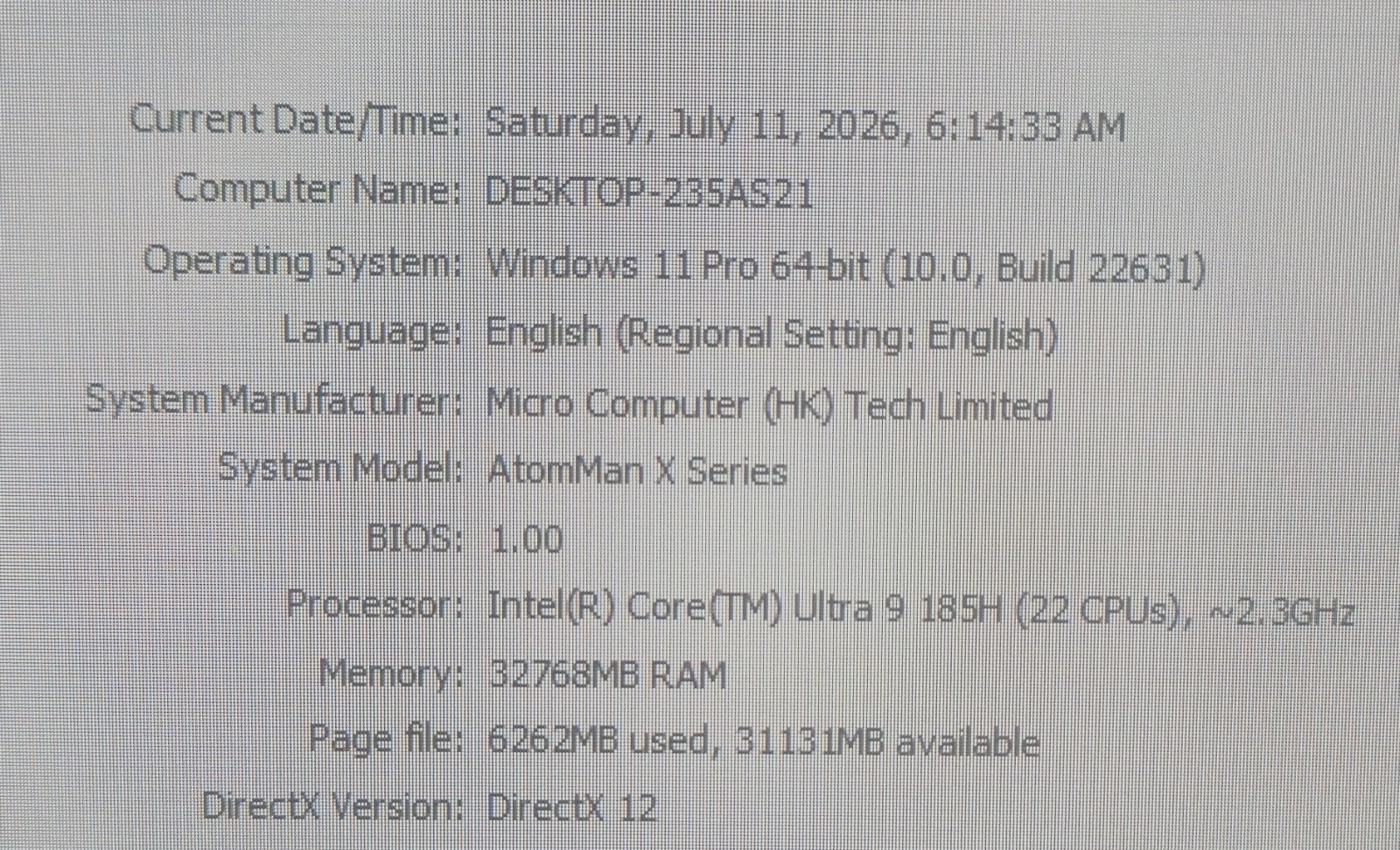 Intel Core Ultra 9, ARC Graphics AtomMan Mini PC 32GB RAM 1TB SSD Touch Screen