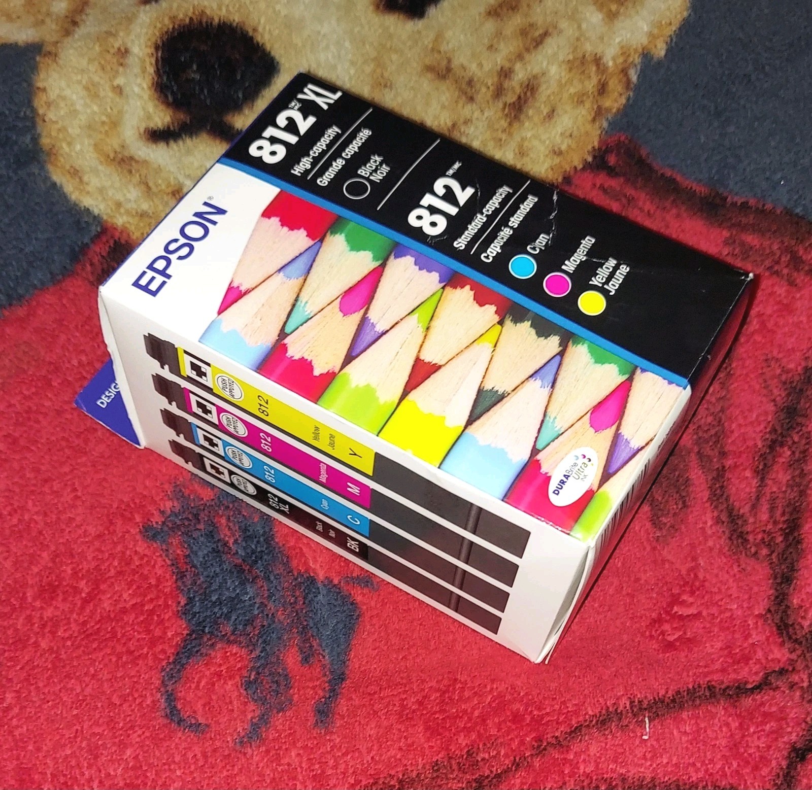 New GENUINE EPSON 812XL Black & 812 Tri-Color Ink Cartridge Combo EXP 2029 New