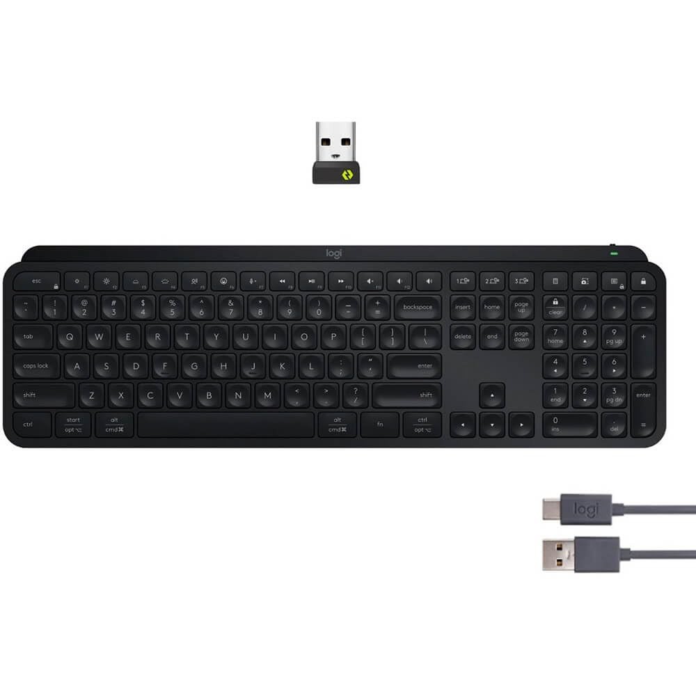 Logitech MX Keys S Wireless Keyboard, Black (920-011406)