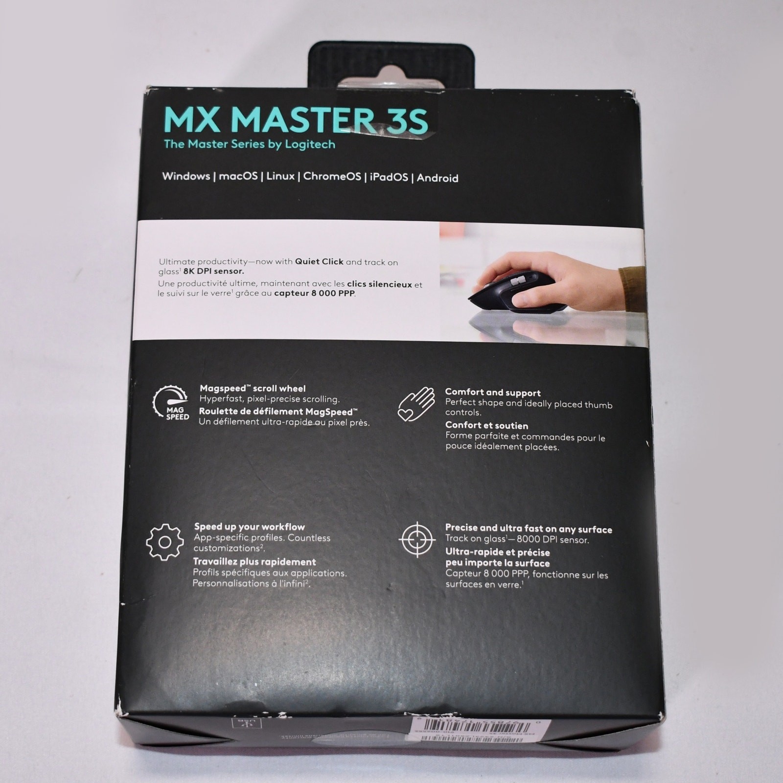 Logitech MX Master 3S Wireless Laser Mouse (USB-A, Black) with Dongle 0925!!!