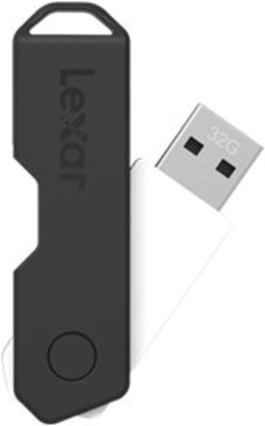 BUNDLE Lexar JumpDrive TwistTurn2 USB Flash Drive Bundle 128GB + 64GB Black