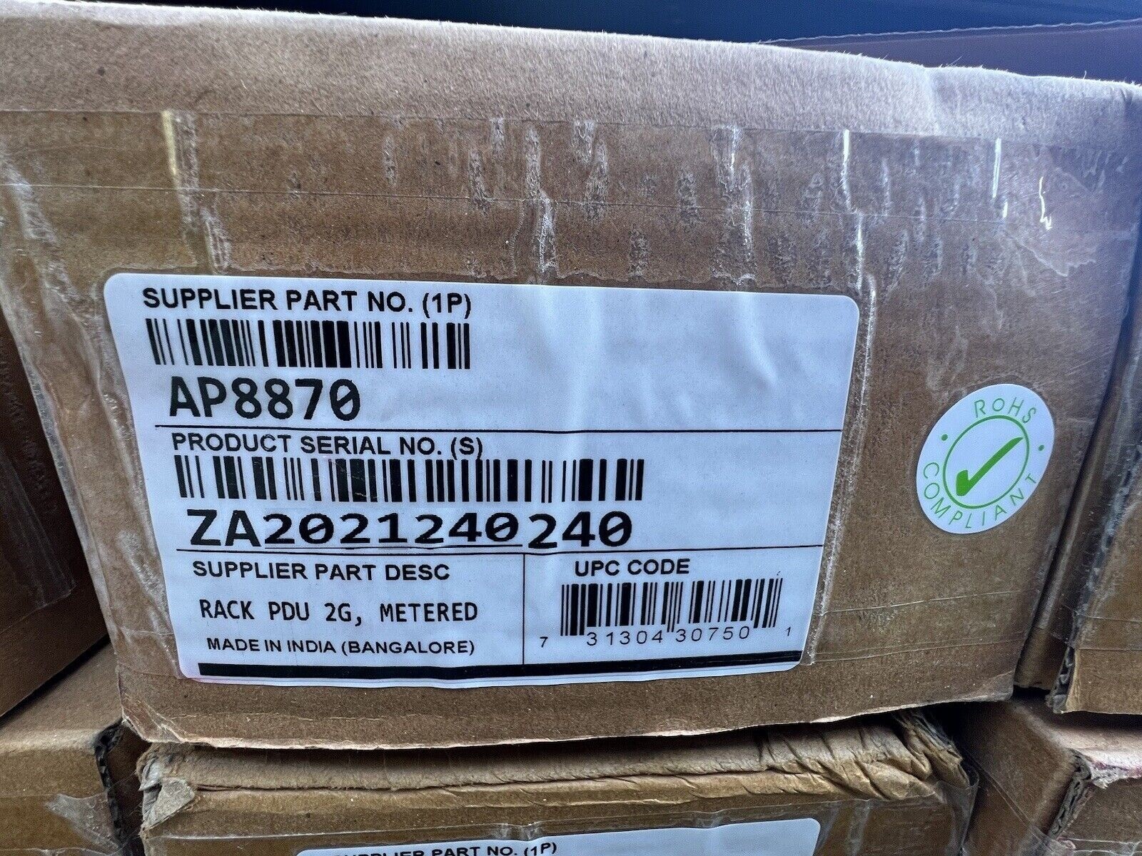 NEW APC AP8870 by Schneider Electric Metered Rack PDU – NEMA L14-30P 12 x IEC