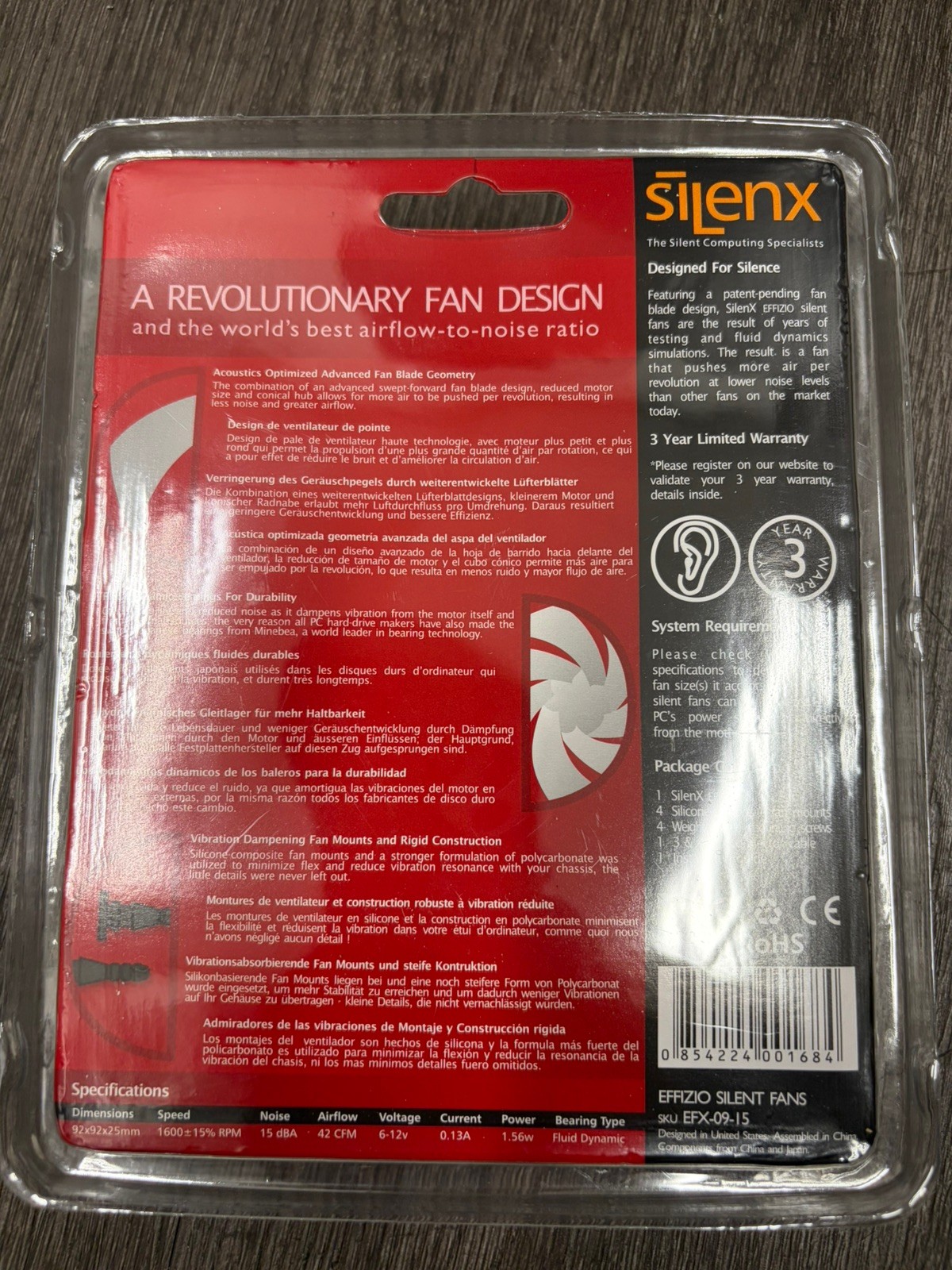 SilenX EFX-09-15 92 mm. 15DBA Fluid Dynamic Bearing Fan
