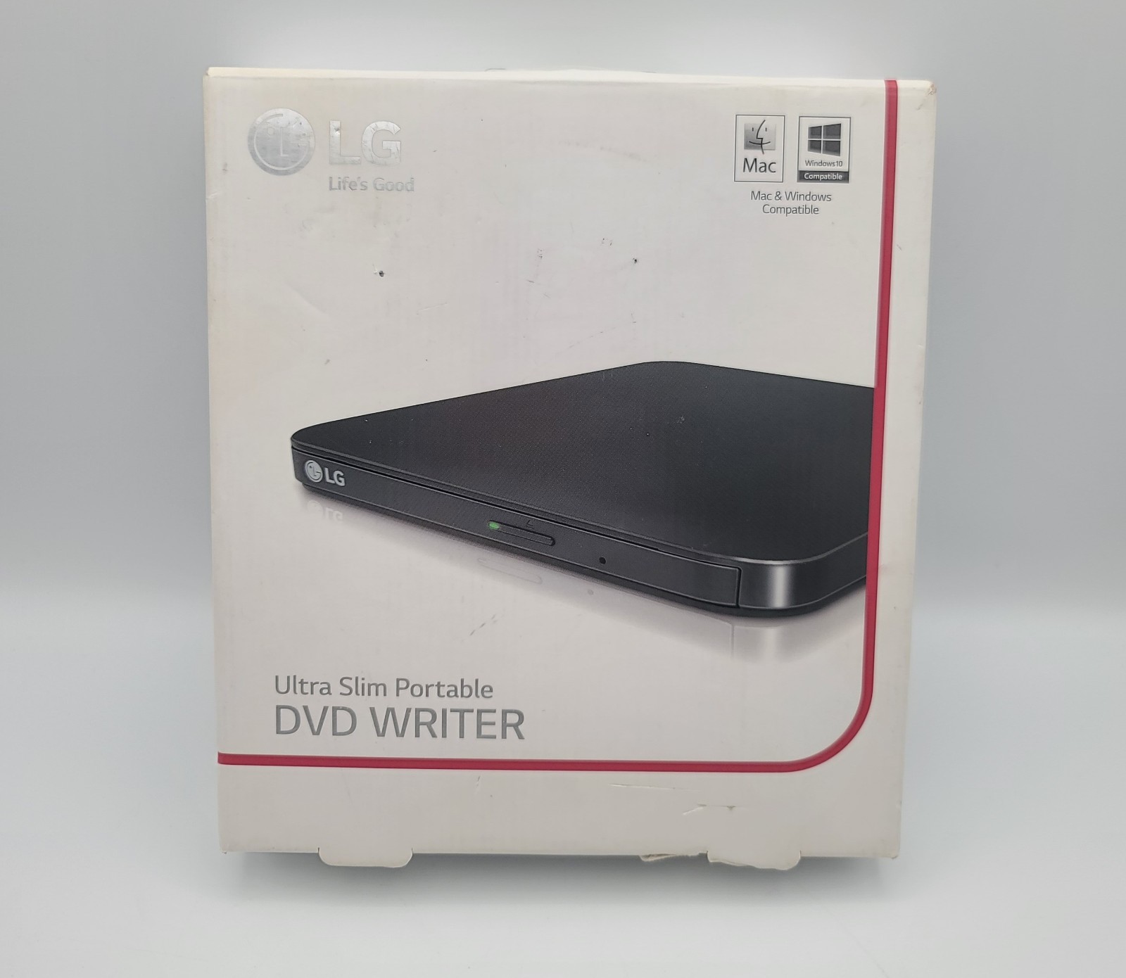 LG Ultra Slim Portable External Drive DVD Writer & Playback SP80NB60 for Mac/PC