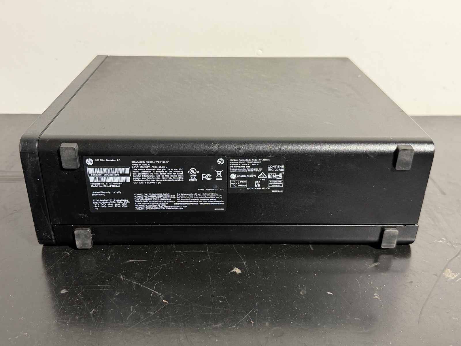 HP Slim i3-10105 3.7GHz Intel UHD Graphics 630 8GB RAM 256GB SSD HPS01-pF2003wb