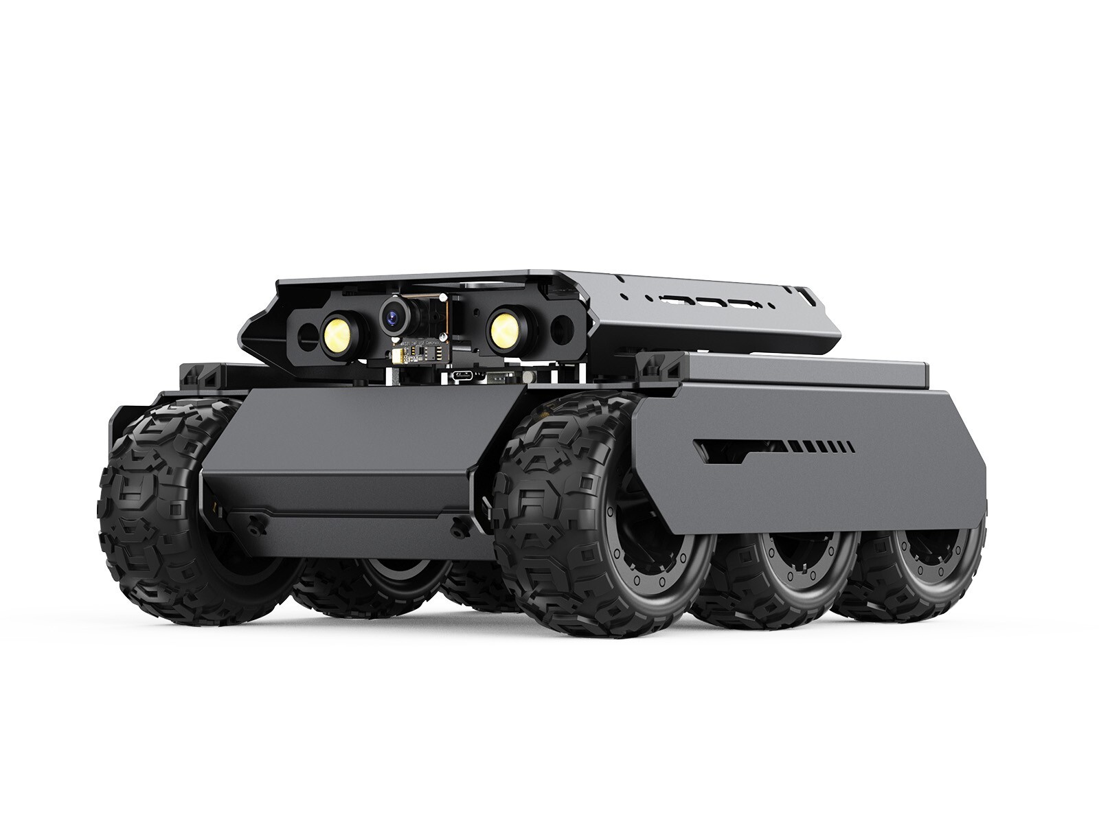 Waveshare UGV Rover Open-source 6 Wheels 4WD AI Robot Dual controllers All-metal