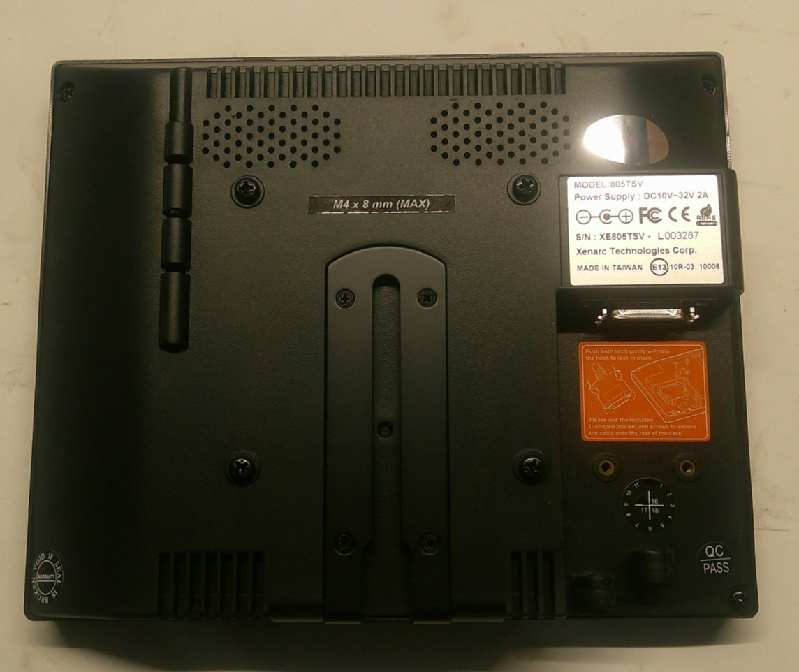 Xenarc 805TV 8″ Touchscreen LCD Display