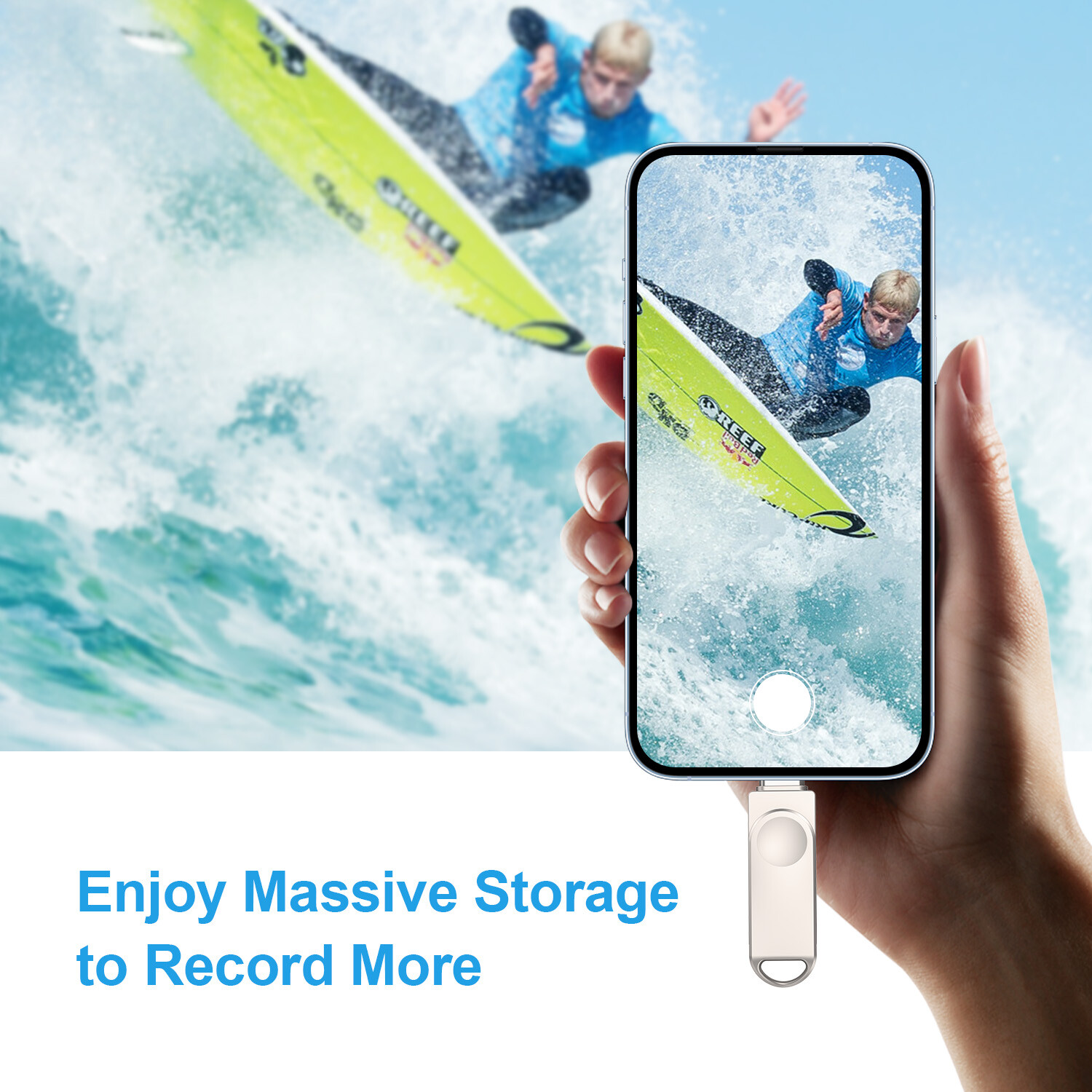 2-in 1 port 32GB 64GB 128GB USB A to USB-C Flash Drive USB 3.0 OTG Memory Stick