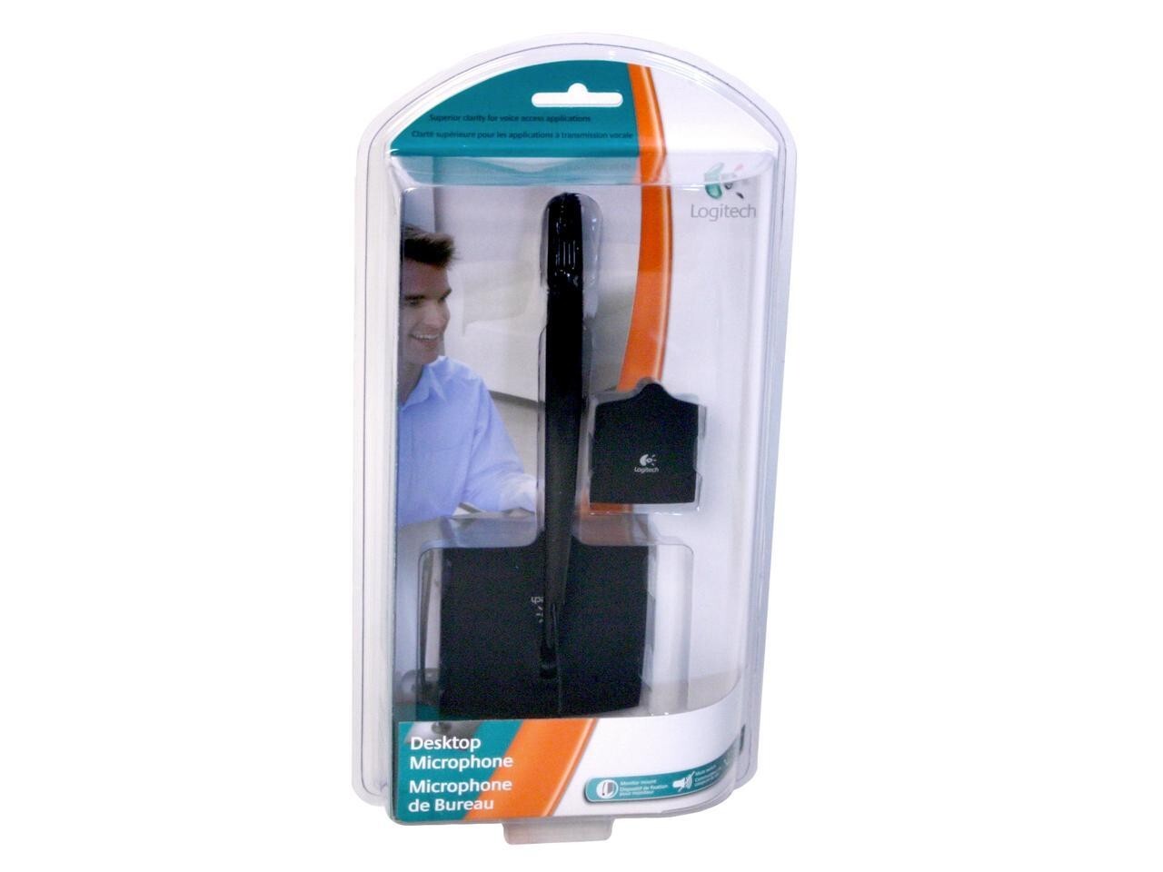 Logitech Black 3.5mm Connector Desktop Microphone, new & sealed 980240-0403