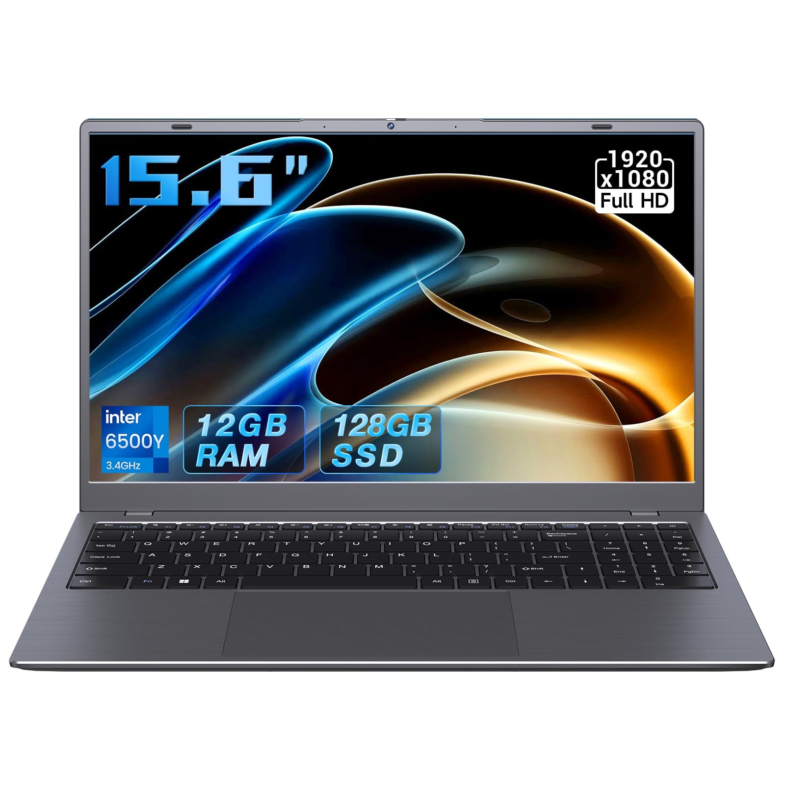 15.6 inch IPS FHD Laptop, Pentium Gold Processor (Up to 3.4GHz), 12GB RAM 128…