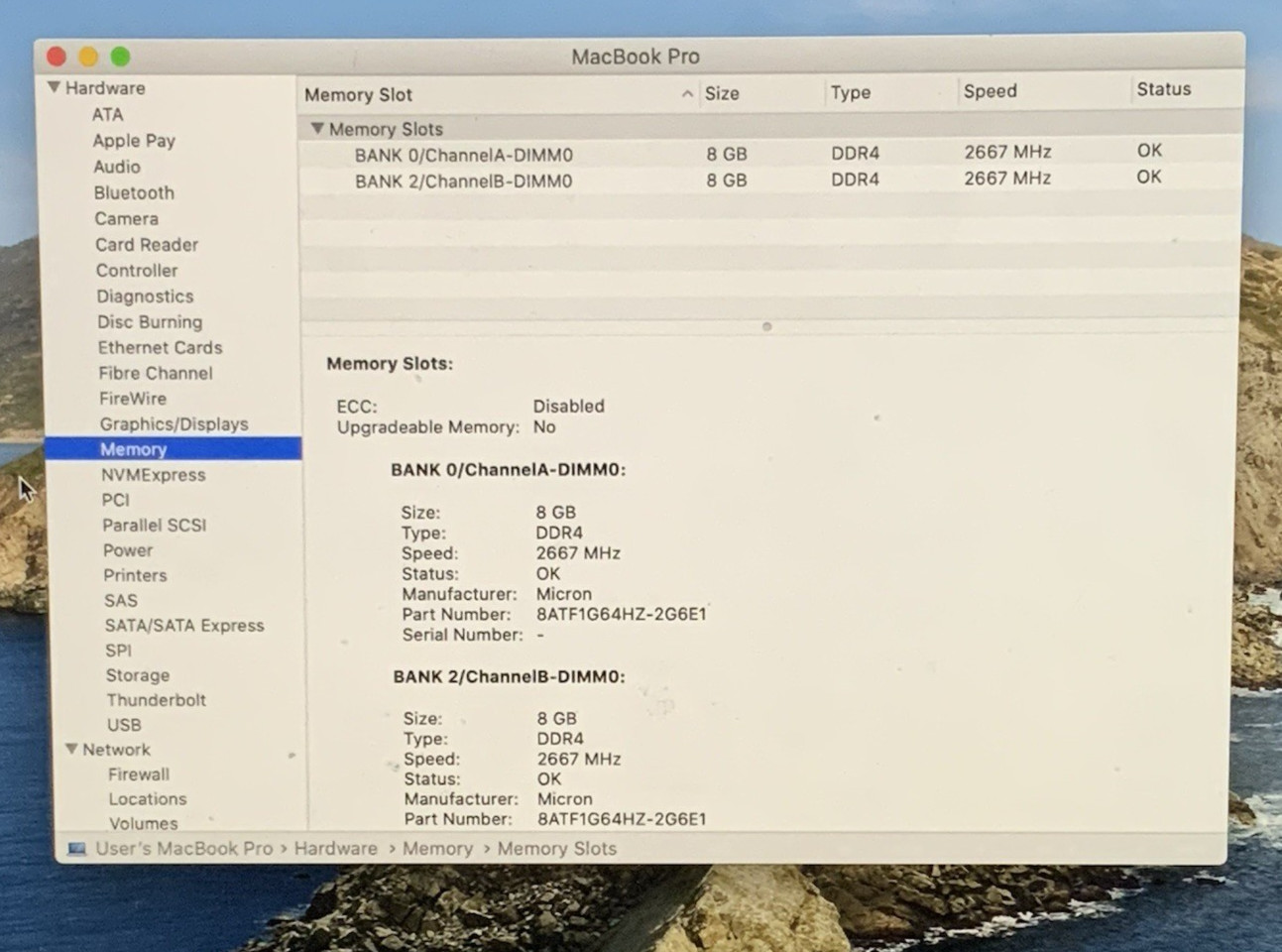 Apple Macbook Pro A2141 Intel i7-9750H 2.6GHz 512GB 16GB DDR4 Radeon Pro 5300M