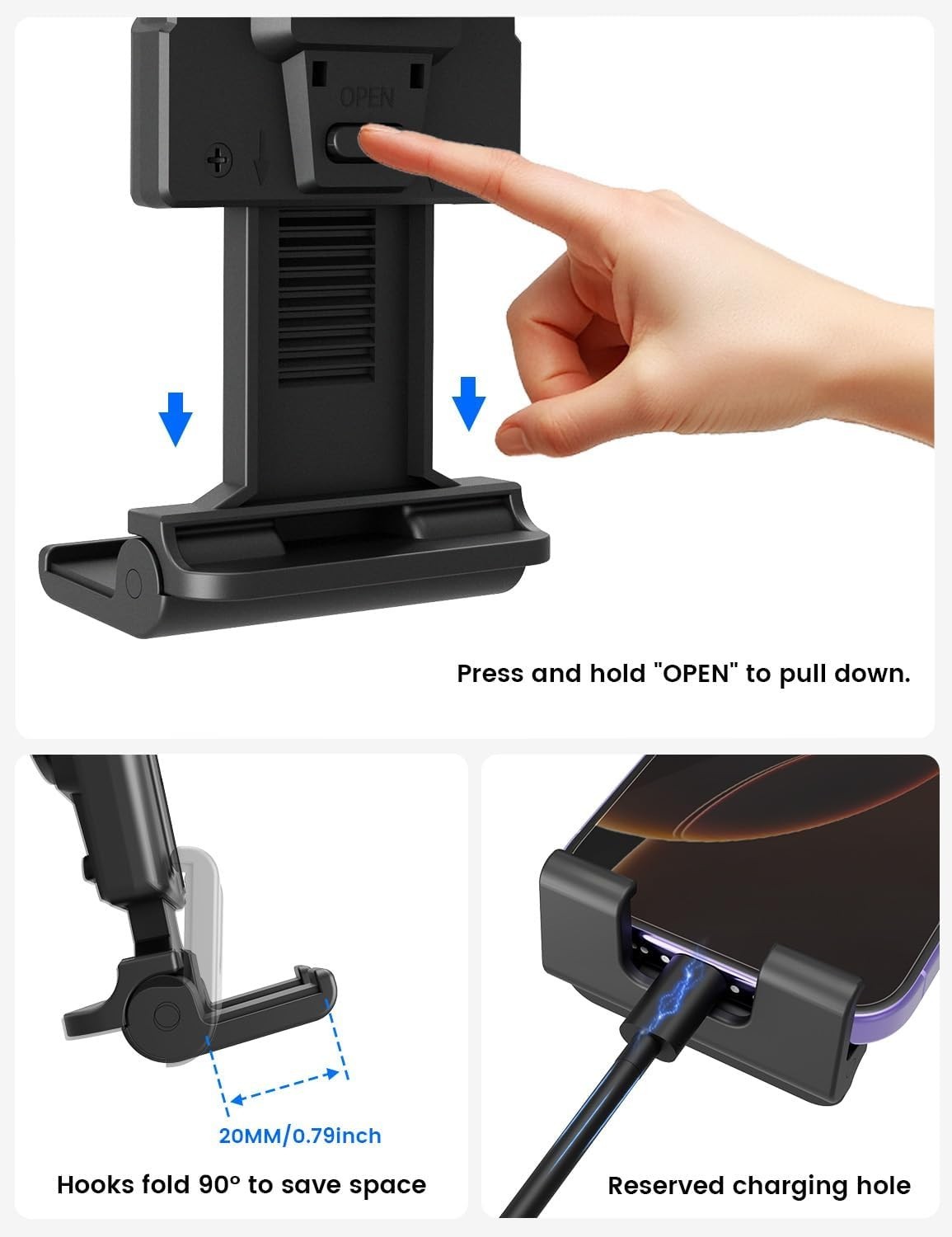 Heavy Duty Tablet Mount | Car Truck Dash/Windshield Holder for 4.7″-12.9″ iPad