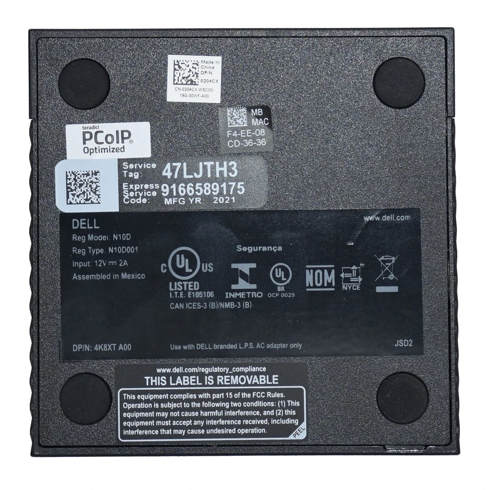 Dell Wyse N10D 3040 Thin Client Atom X5 2GB 8GB Kit – New