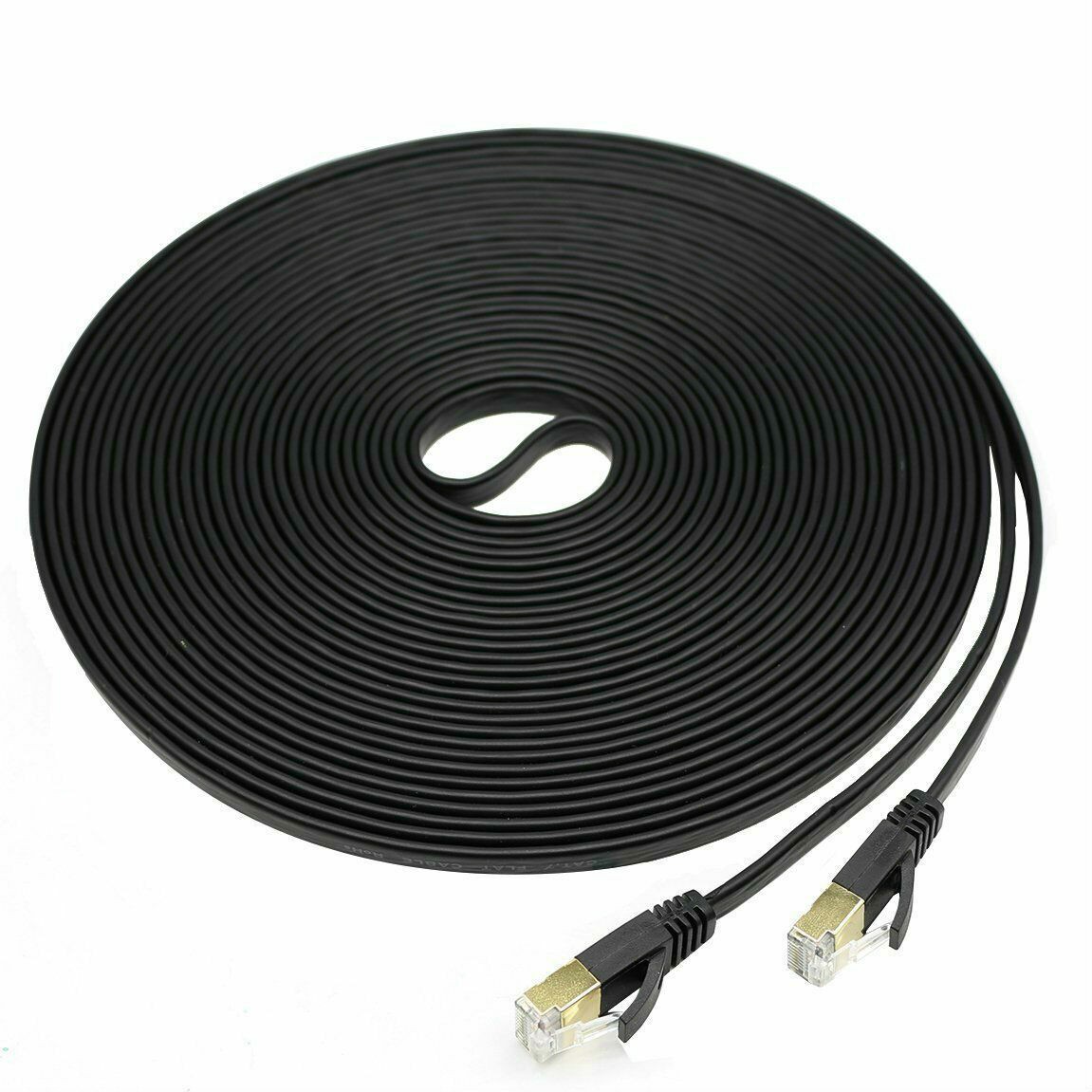 CAT7 Ethernet Patch Cable 40Gbps 1000MHz Internet Cord Round RJ45 Lan Cord