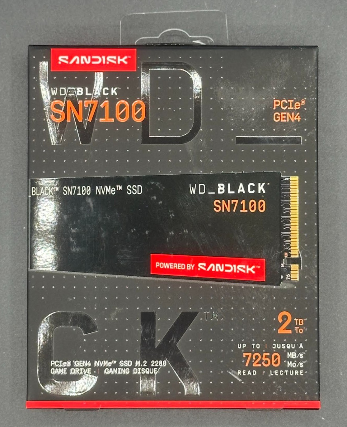WD_Black SN7100 2TB NVMe SSD – Gen4 PCIe, M.2 2280 – WDS200T4X0E – Brand New