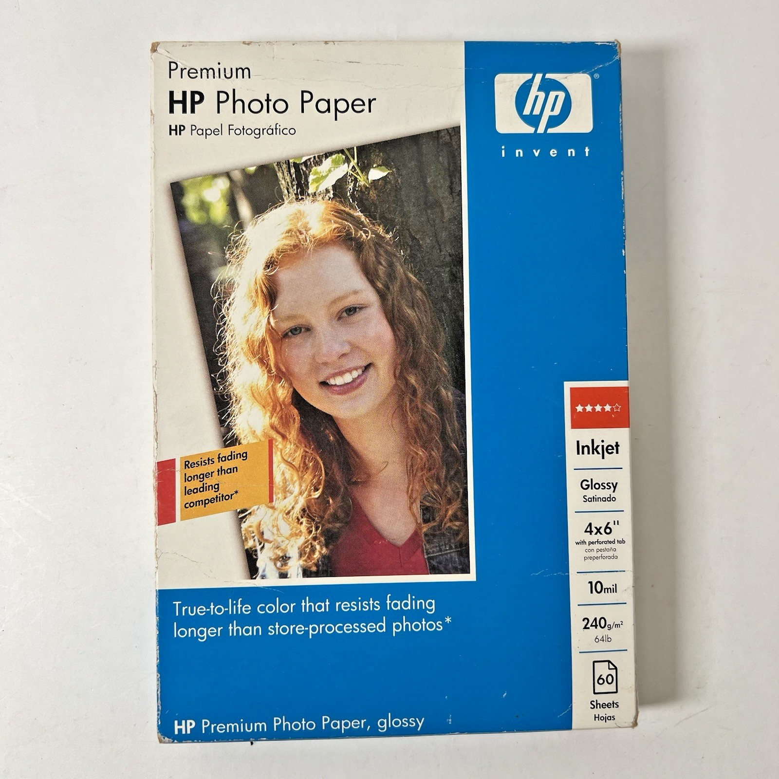 HP Premium Glossy Photo Paper 4×6 Inkjet 10 mil 60 Sheets Q1989A