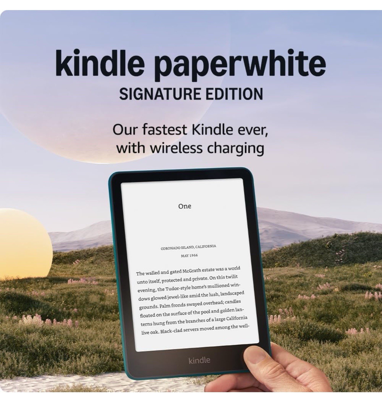 Kindle Paperwhite 12th Gen 7″ Signature Edition (32GB) – Metallic Black
