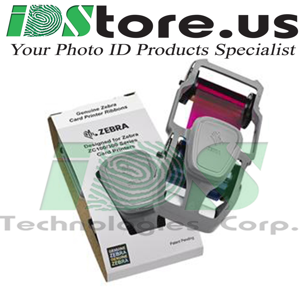 Zebra 800300-350 YMCKO Color Ribbon 200 Images for ZC300 Series US & Canada -New