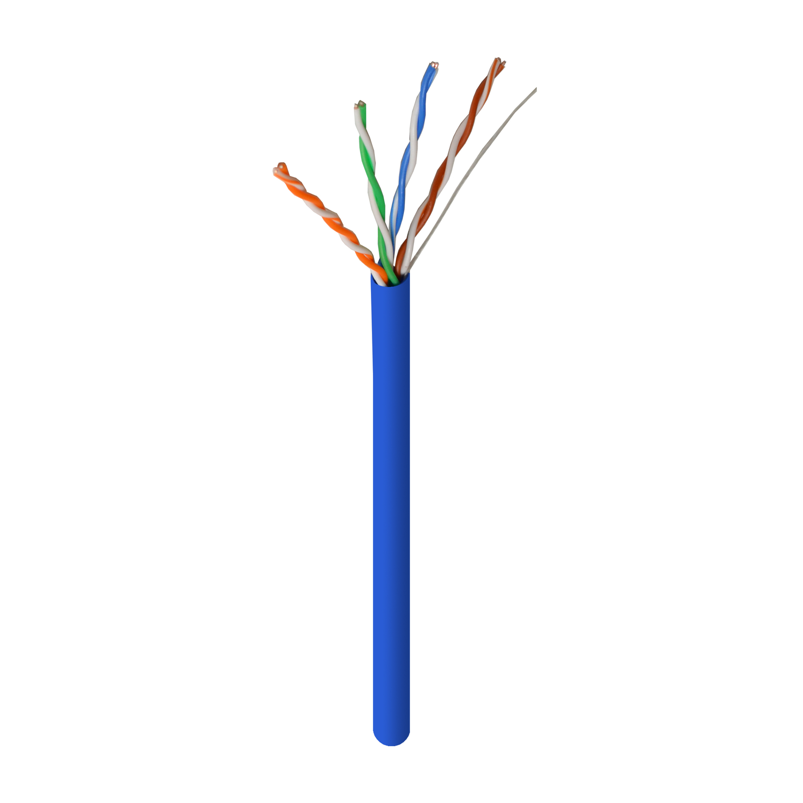 Cat5e UTP 1000ft Bulk Ethernet Network Cable 350Mhz Plenum Blue