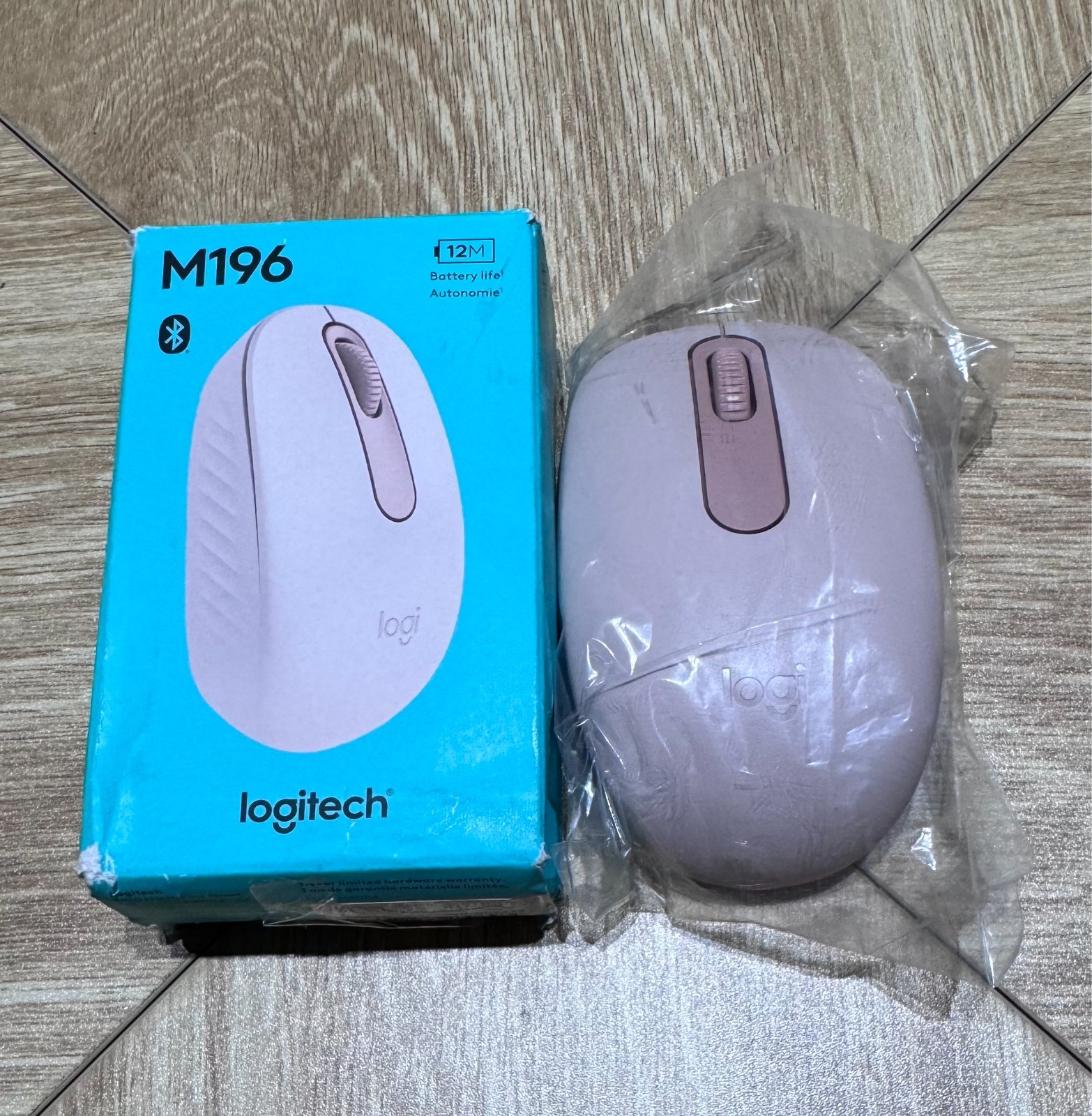 Logitech M196 Bluetooth Wireless Mouse, Compact and Portable – ROSE PINK
