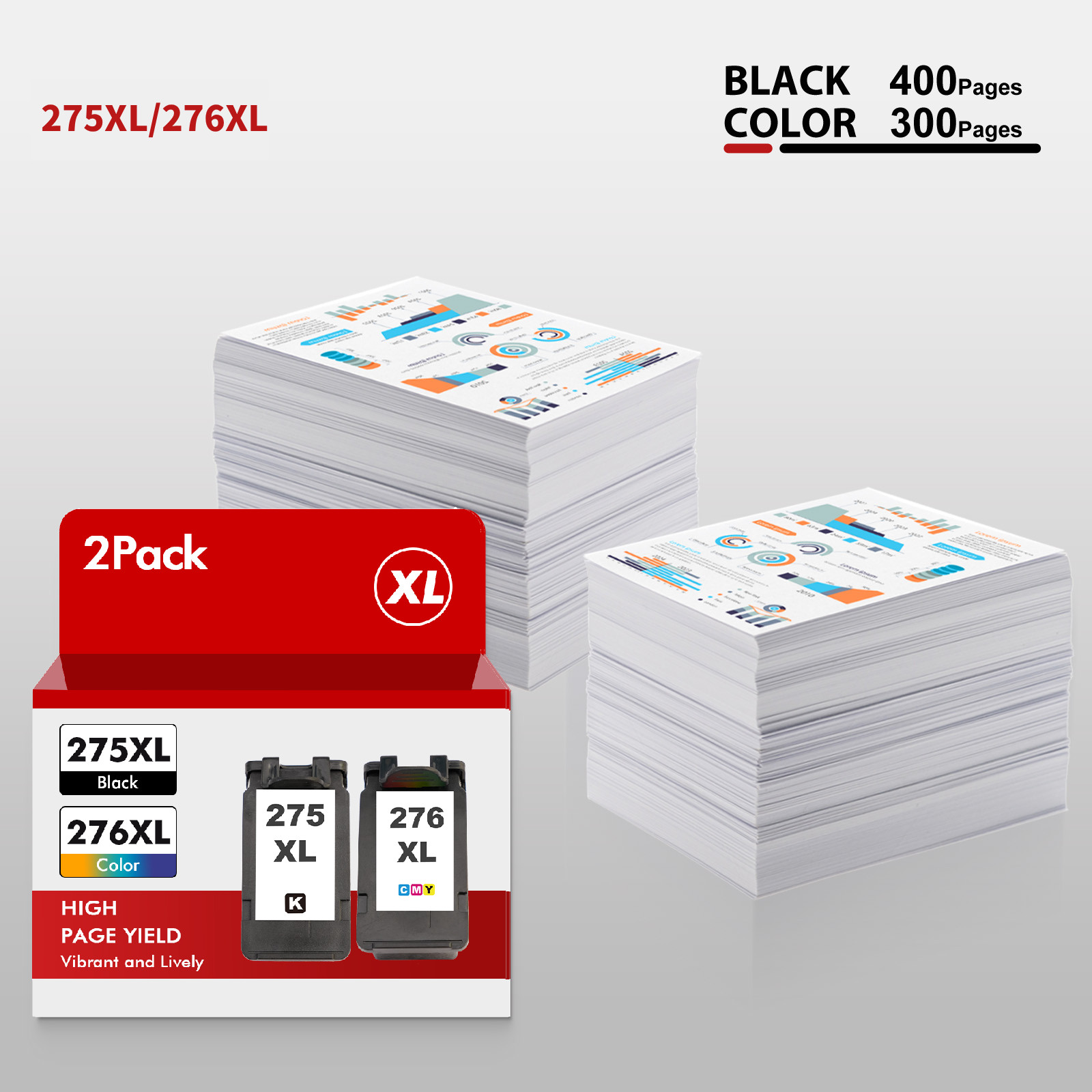 PG-275XL CL-276XL Ink for Canon 275 276 XL PIXMA TR4720 TS3522 TS3722 TR4722 Ink