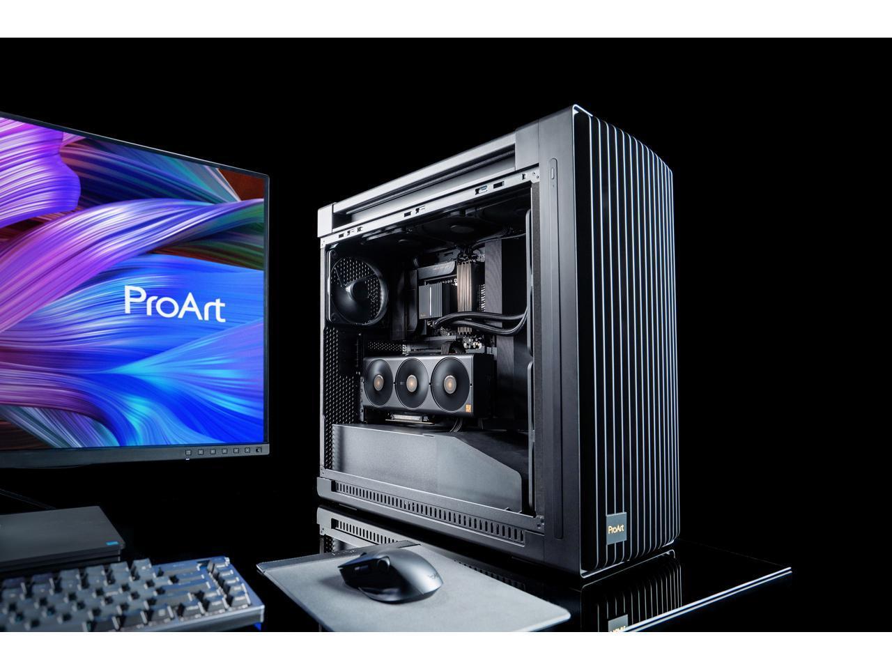 ASUS ProArt PA602 E-ATX Computer Case, 420mm radiator support, Dual 200mm built-