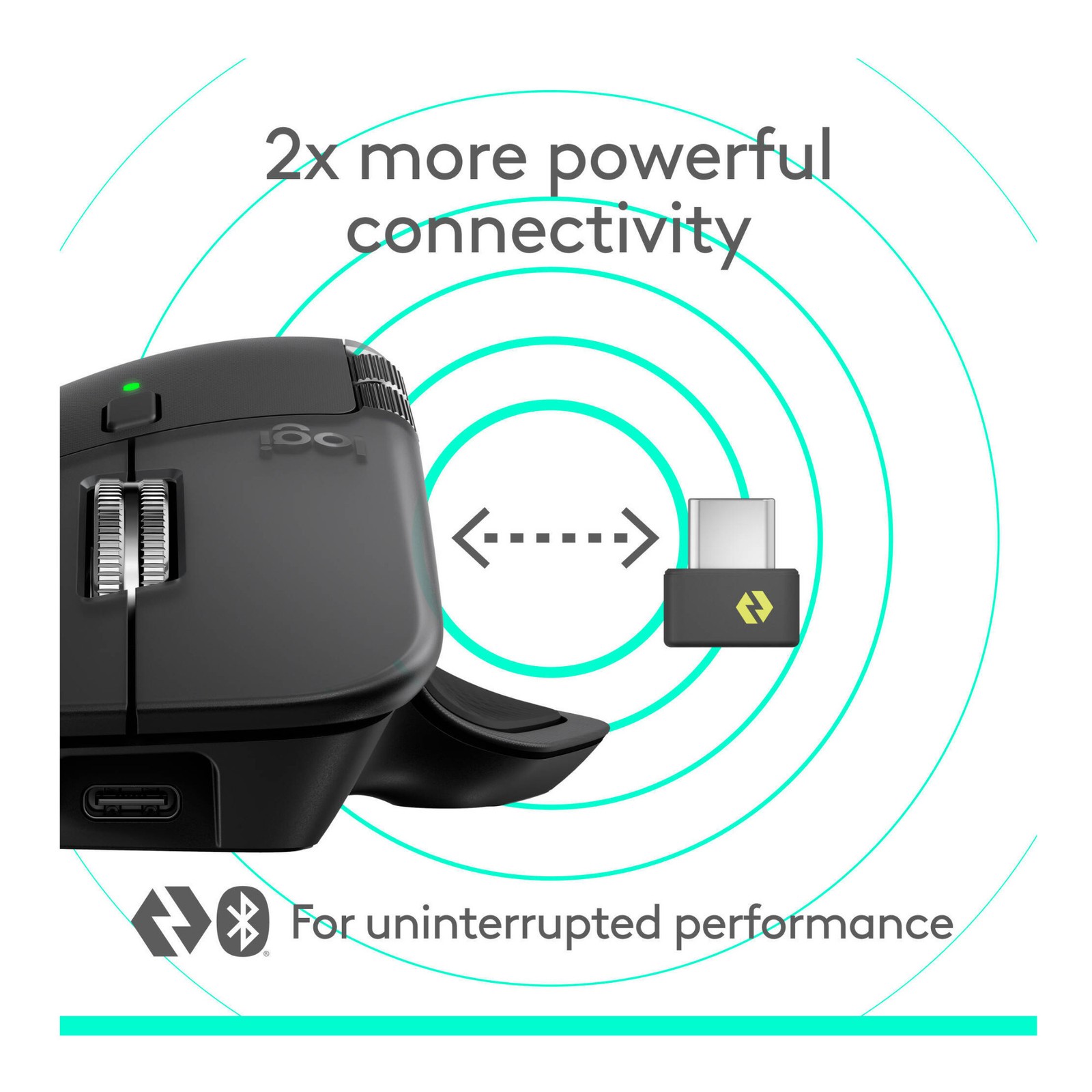 Logitech MX Master 4 Wireless Mouse – 8000 DPI Sensor, Multi-Device (Black)