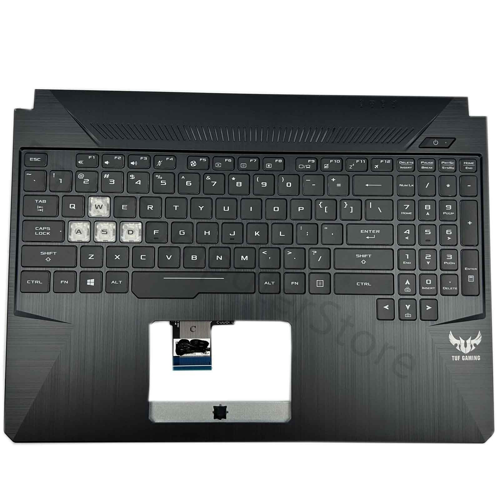 New ASUS TUF Gaming FX505 FX505D FX86 FX505DT Palmrest Keyboard Backlit Black US