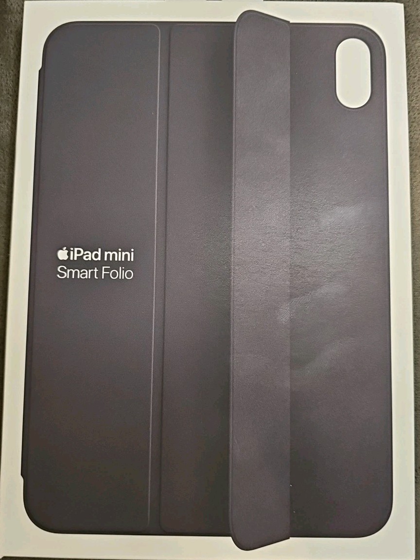 Apple iPad Mini Smart Folio (A17 Pro & 6th Gen) Charcoal Gray NIB MC2Q4ZM/A