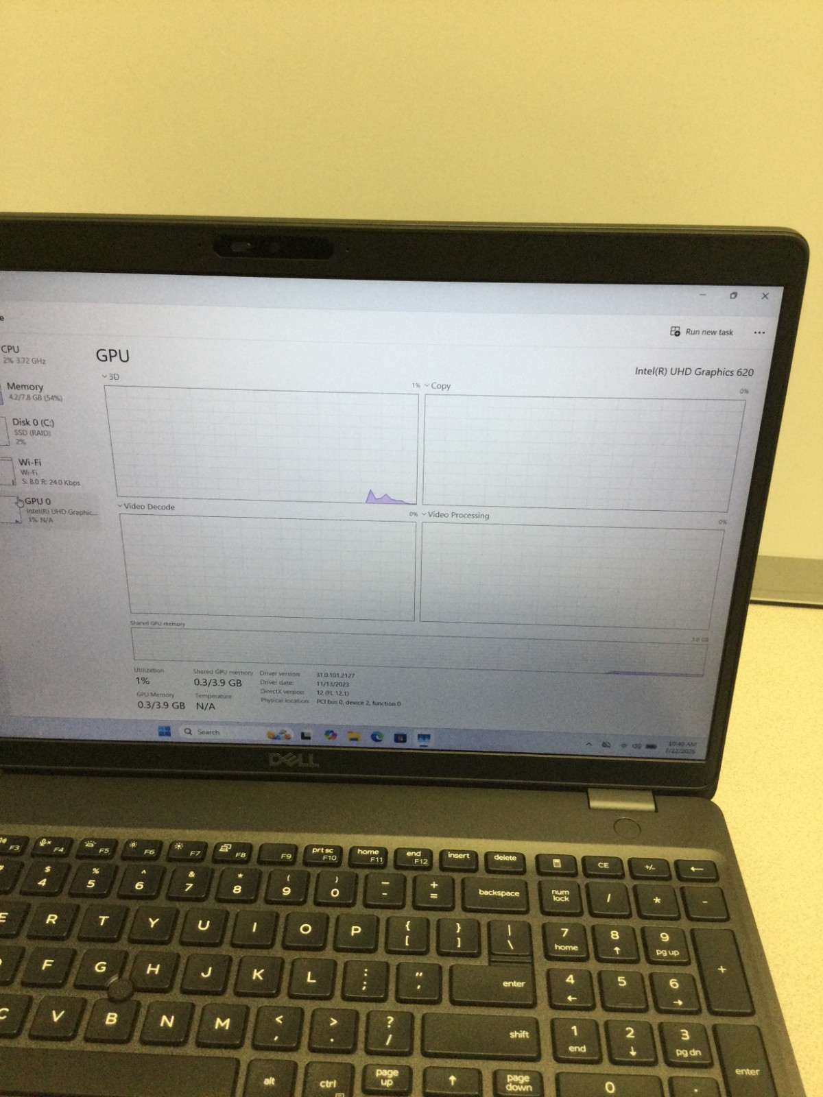 Dell Latitude 5500 15.6″ 256GB SSD Core i7-8665u, 1.90GHz 8GB RAM GB WIN 11 PRO