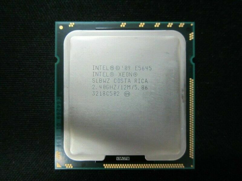 Intel Xeon E5645 2.40 GHz SLBWZ 6 Cores 12 80 W Threads LGA1366 CPU Processor