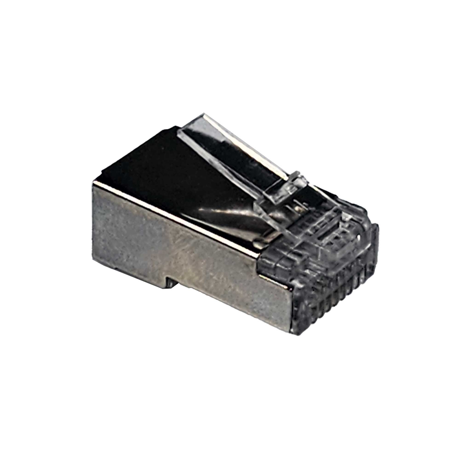 CAT5e/CAT6 RJ45 8P8C Pass Through Modular Plug shielded connector, 100pcs