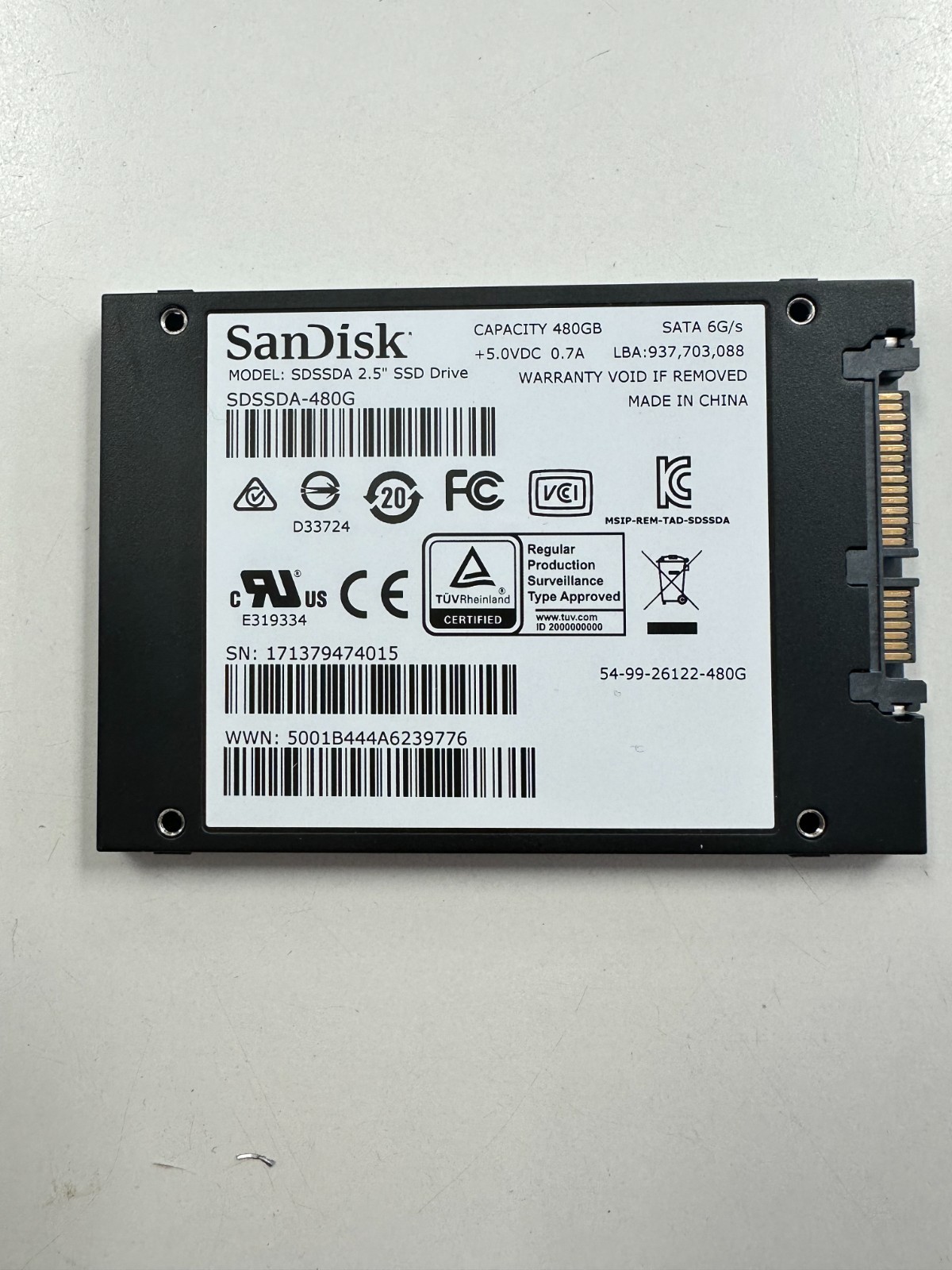 SanDisk SSD PLUS 480GB SATA III 2.5″ Internal Solid State Drive, Tested
