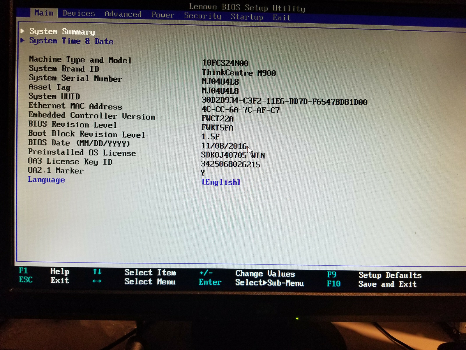Lenovo ThinkCentre M900 Tower Intel i5 6500 3.2Ghz 8GB 500GB HDD DVD Win 10 Pro