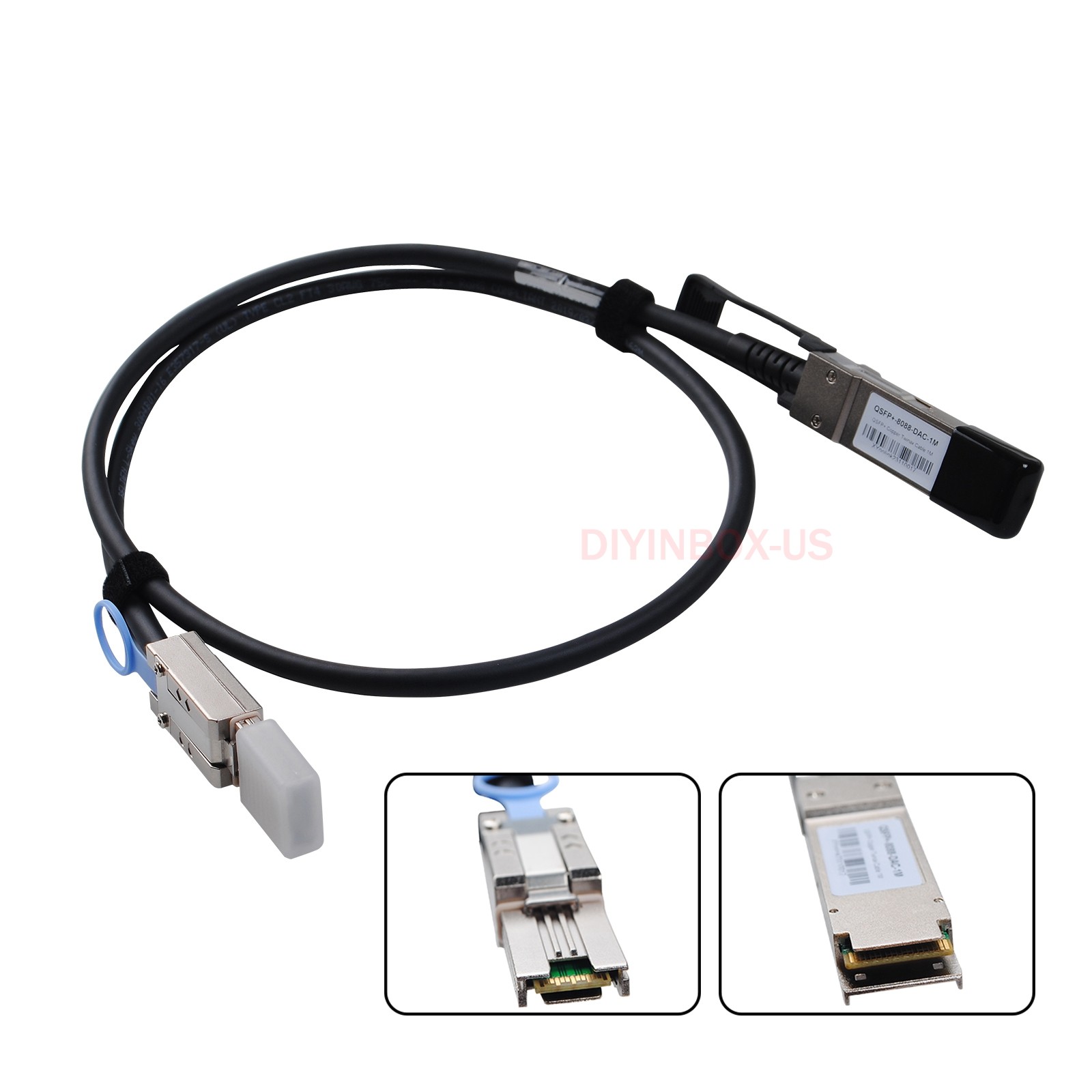 QSFP SFF-8436 Mini SAS SFF-8088 Cable Netapp DS4243 DS4246 DS2246 0.5m/1m