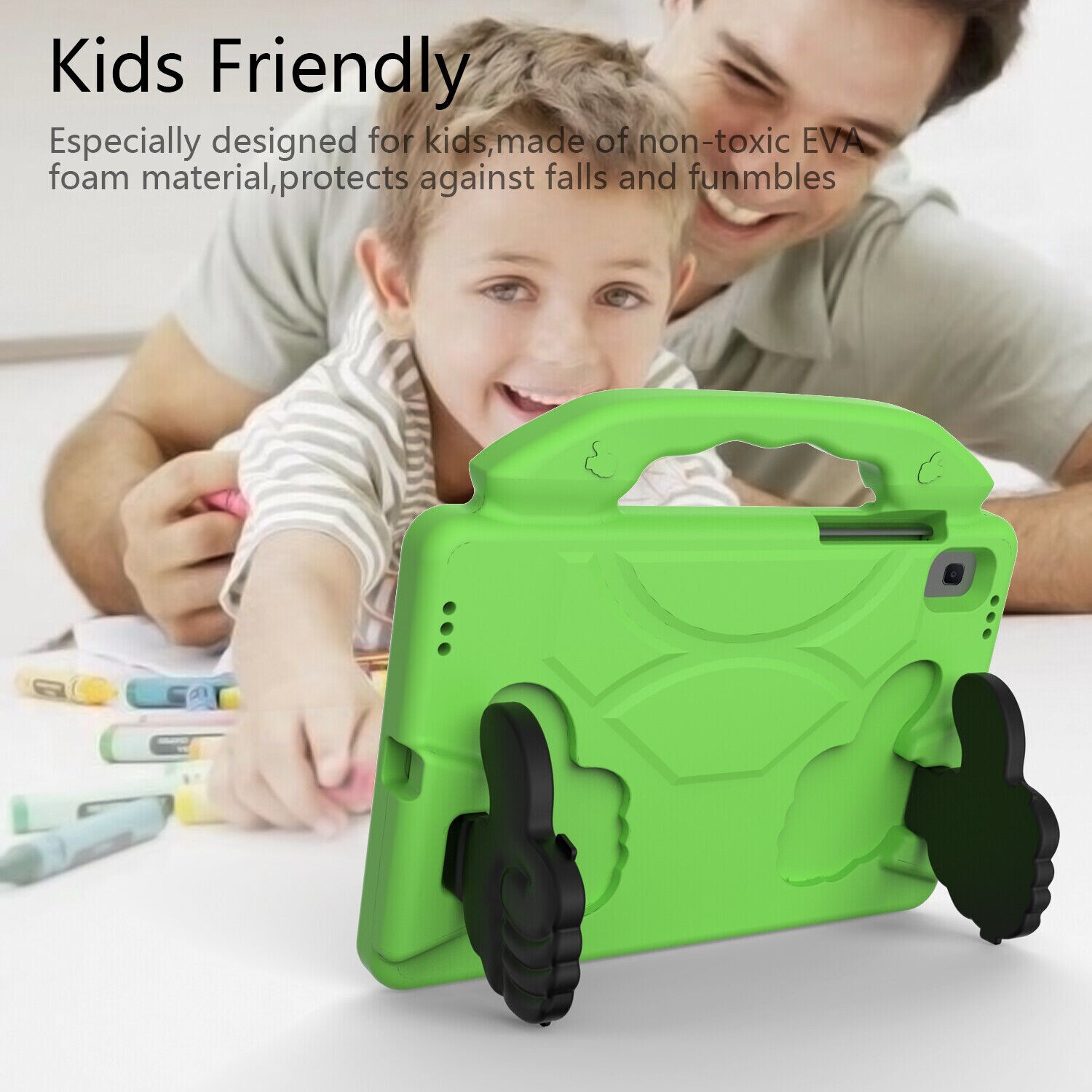 For Samsung Galaxy Tab A7 Lite 8.7″ A 8.0″ Tablet Kids EVA Foam Case Stand Cover
