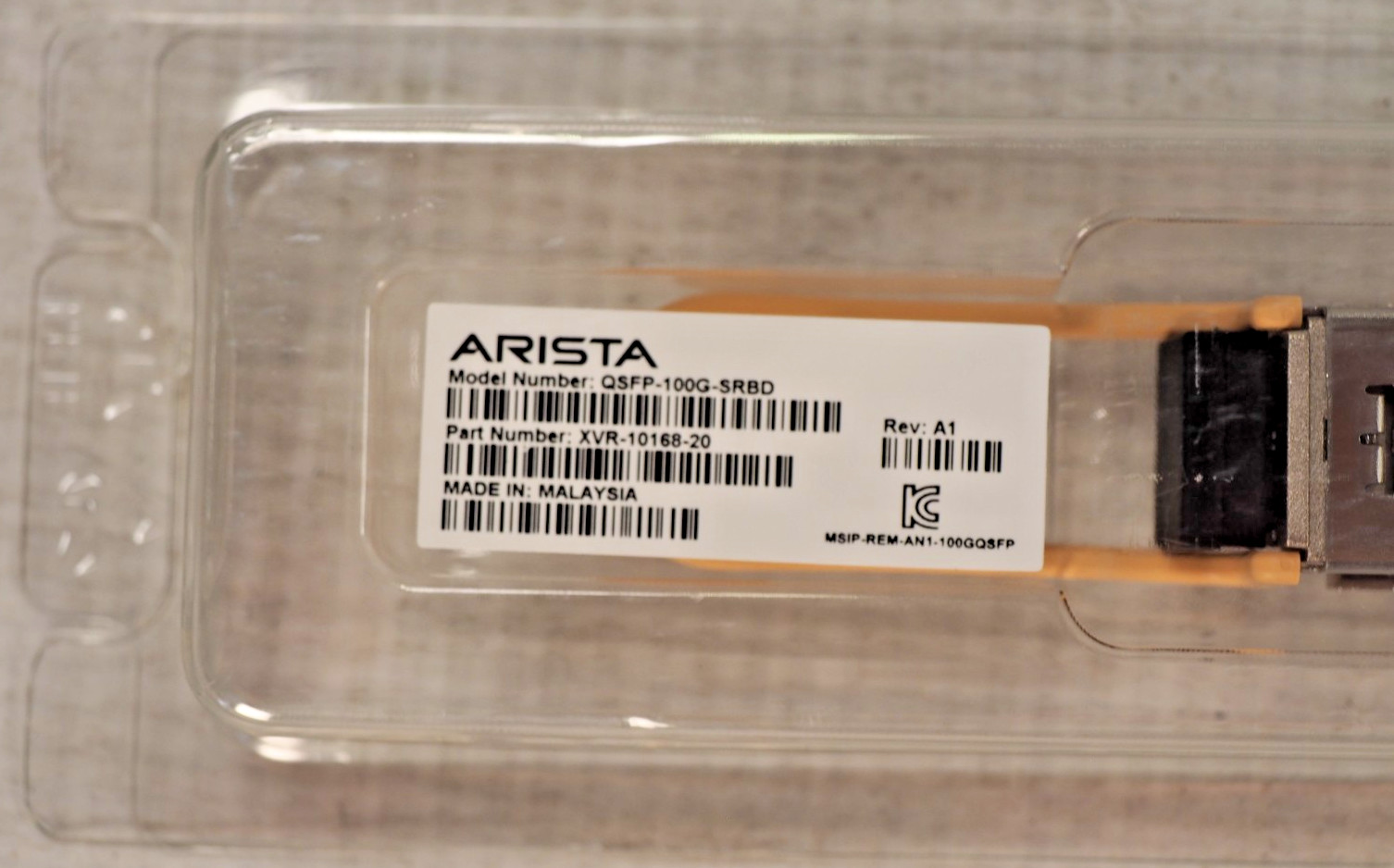 Arista QSFP-100G-SRBD 100GBase-BIDI 850nm XVR-10168-20 QSFP28 Transceiver