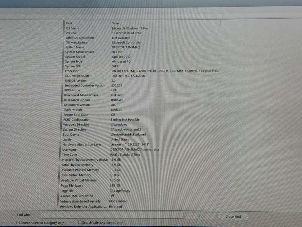 Dell OptiPlex 7040 SFF | i5-6500 @ 3.20GHZ| 16 GB | 256 GB SSD