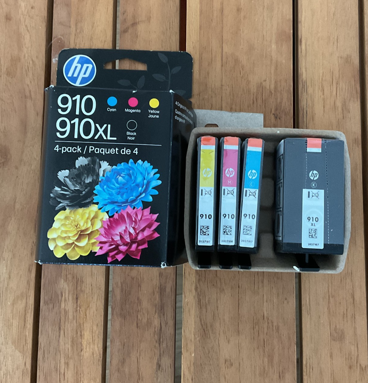 Original HP 910 Cyan Magenta Yellow/910XL Black Ink Cartridges 4-pack|HP