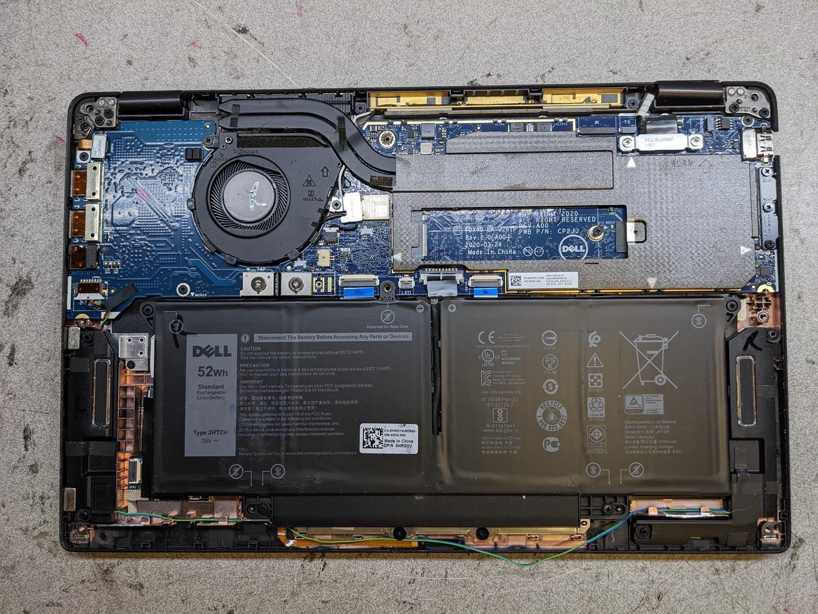 DELL LATITUDE 7410 i5-10210U @ 1.60GHz, 8GB RAM, NO HDD/OS