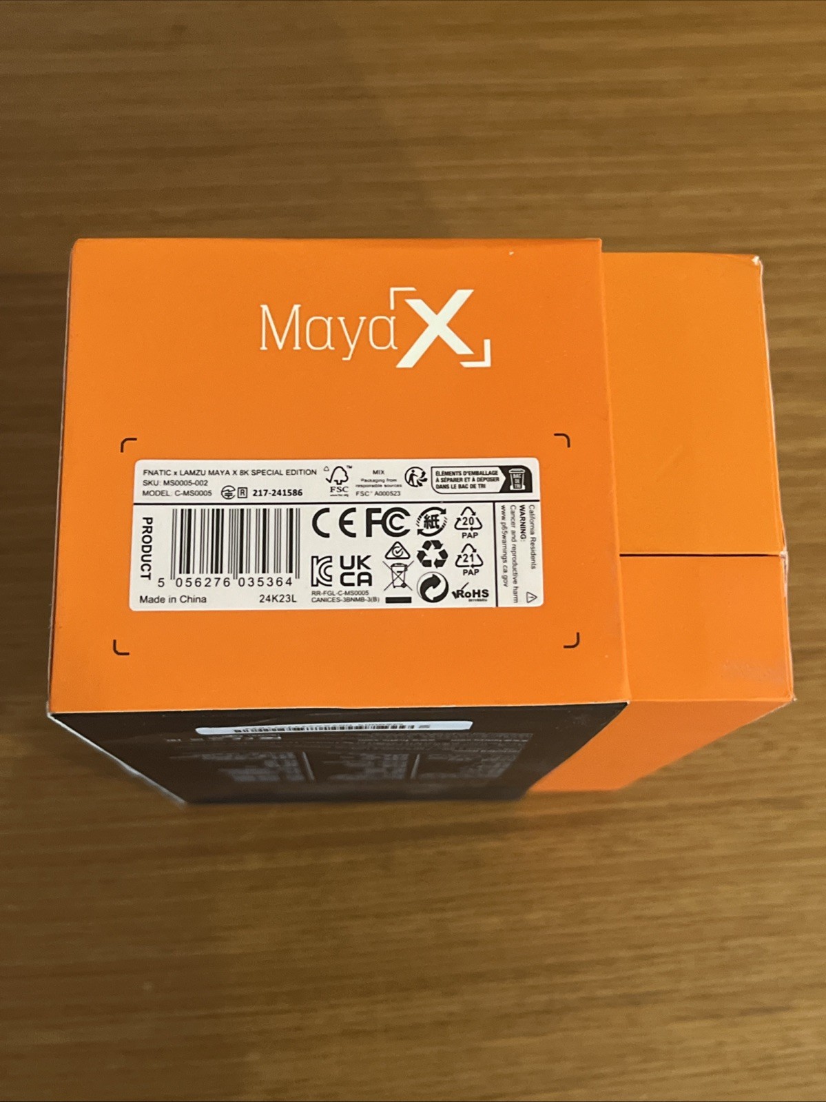 Fnatic x Lamzu Maya X 8K Special Edition orange