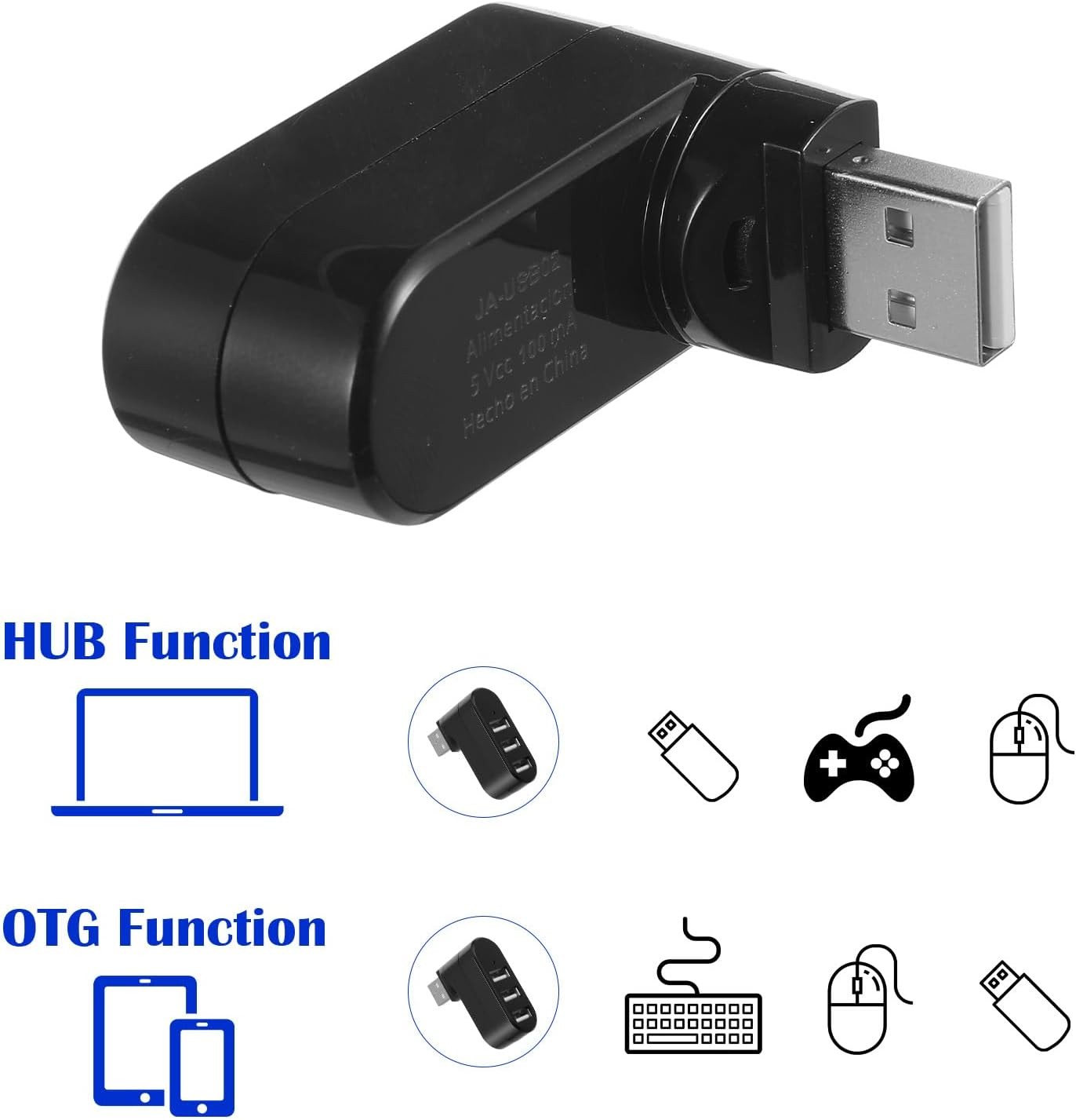 3 Port High Speed USB 3.0 Multi HUB Splitter Expansion Desktop PC Laptop lot