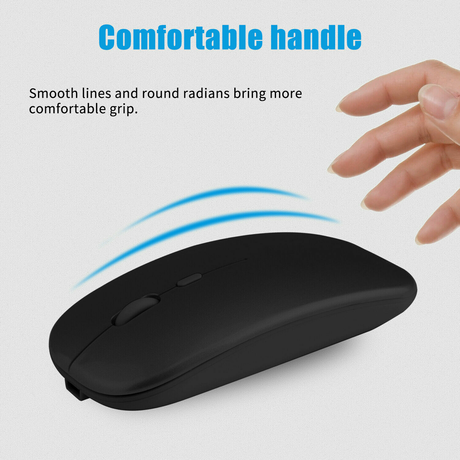 2.4GHz Wireless Optical Mouse USB Rechargeable RGB Cordless Mice For PC Laptop