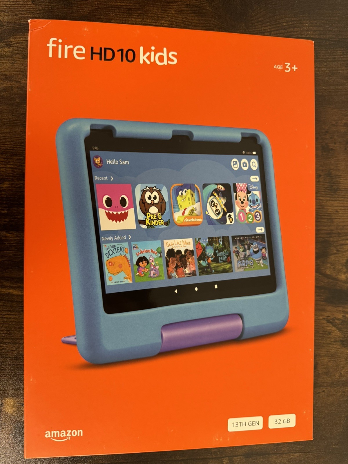 Amazon Kindle Kids Fire HD 10″ Tablet (Newest Gen 13 ) 32G Age 3+ Blue