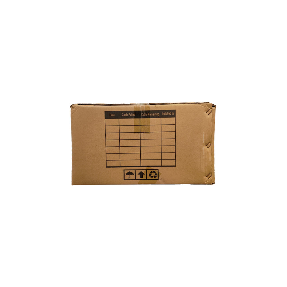 CAT6 Plenum Ethernet Cable 1000FT, 23AWG 550MHz UTP Black